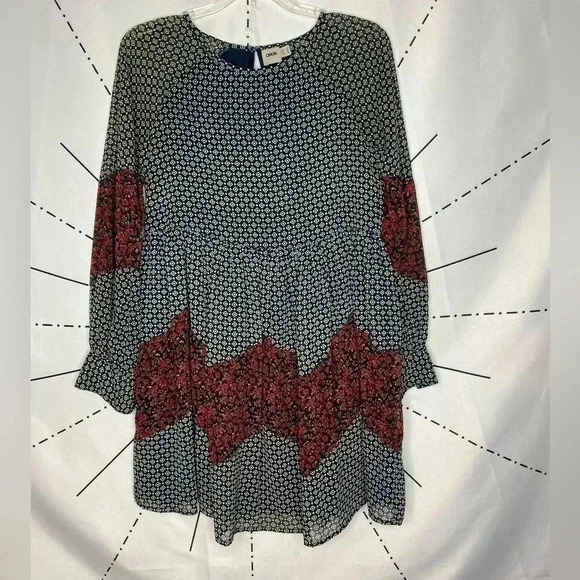 Asos Mixed Print Paisley Boho Smocked Flowy Prairie Dress - Picture 3 of 9